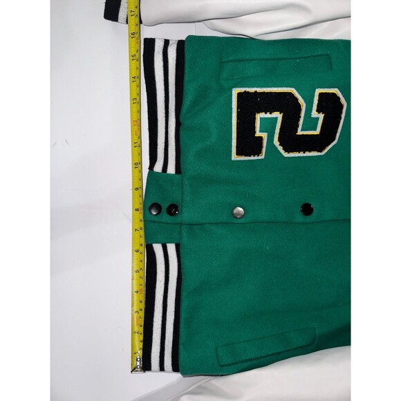 Chillipop Girl’s woolen Varsity letter jacket,
streatwear, green jacket sz 10/12 - Picture 3 of 12